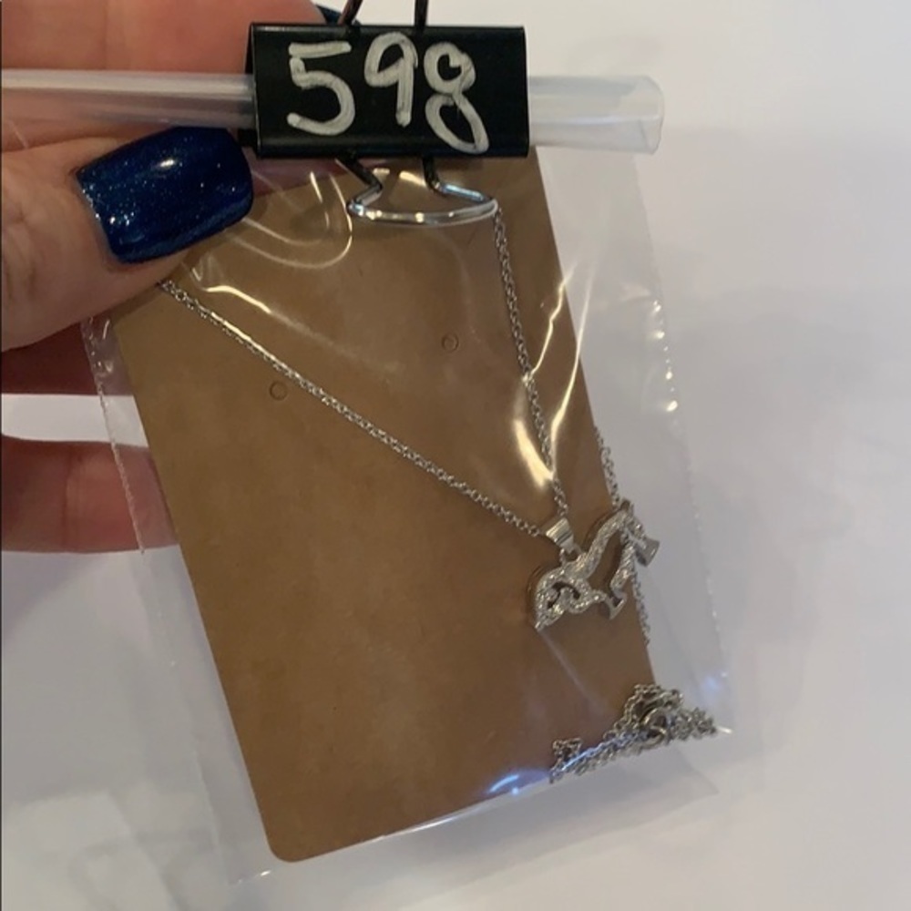 IBB silver tone crystal dog delicate necklace - Picture 8 of 8